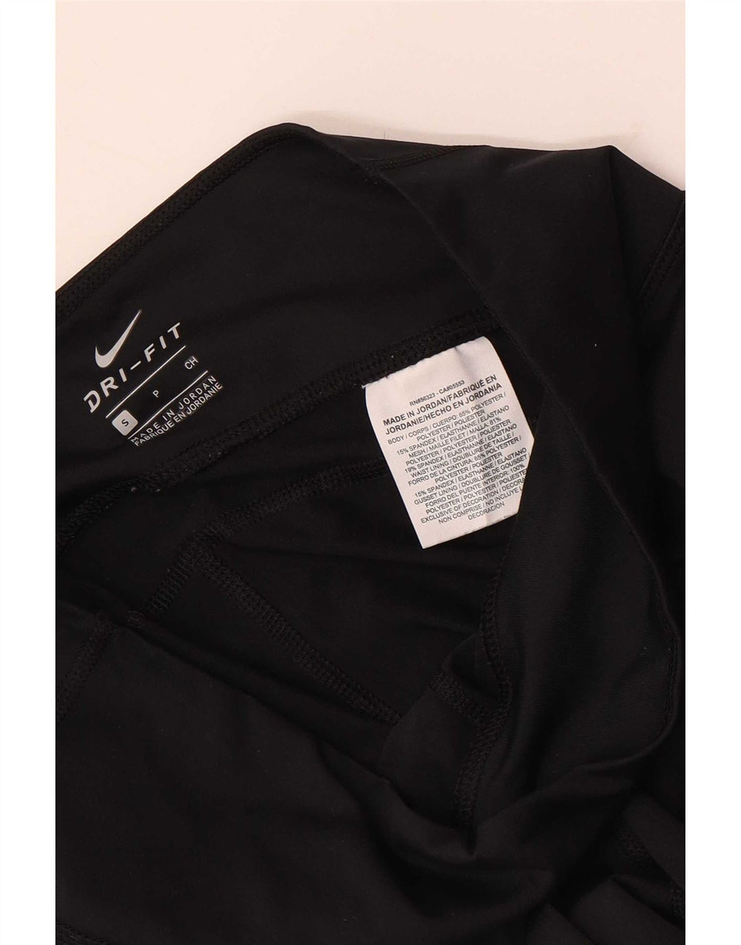 Nike Legging court Dri Fit pour femme UK 8 Small Noir Polyester