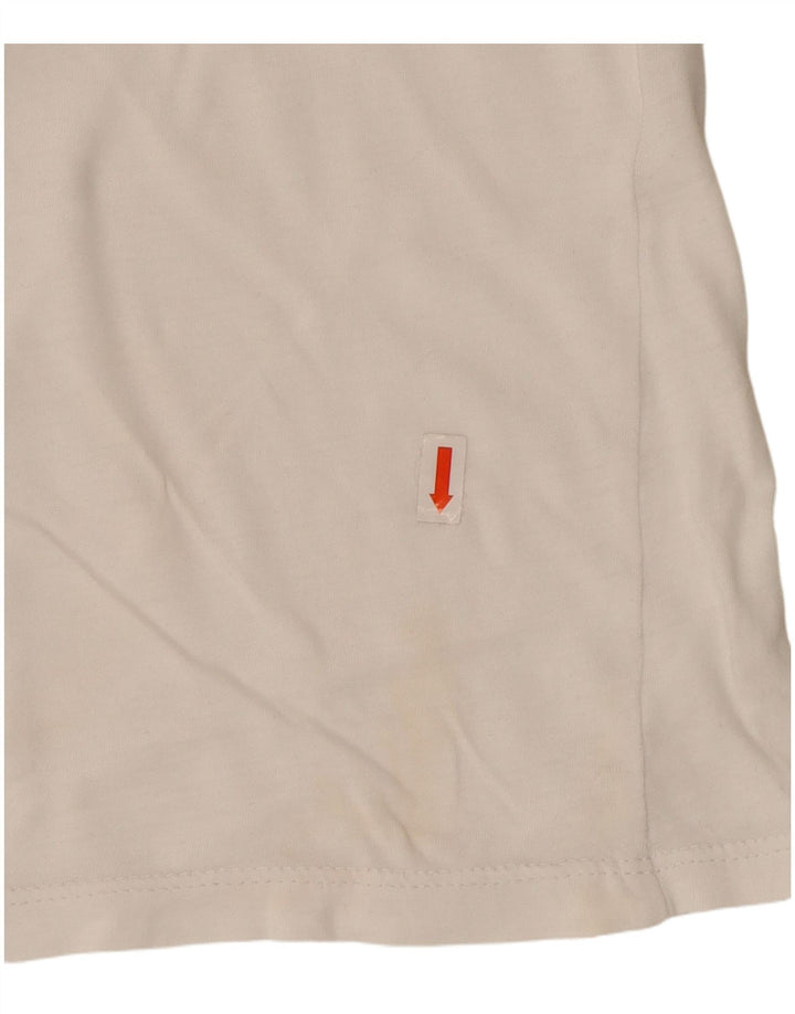 LEVI'S T-shirt graphique pour femme UK 16 Large Blanc