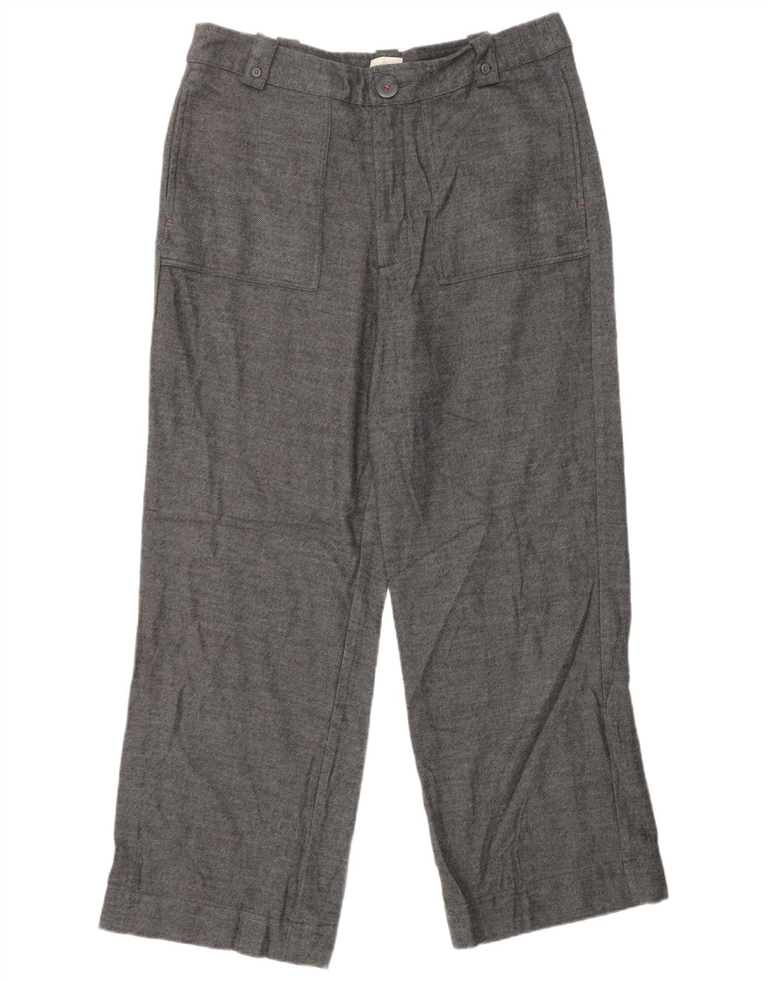 WHITE STUFF Pantalon décontracté droit pour femme UK 16 Large W34 L29 Gris