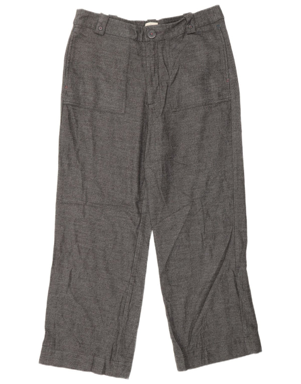 WHITE STUFF Womens Straight Casual Trousers UK 16 Large W34 L29 Grey