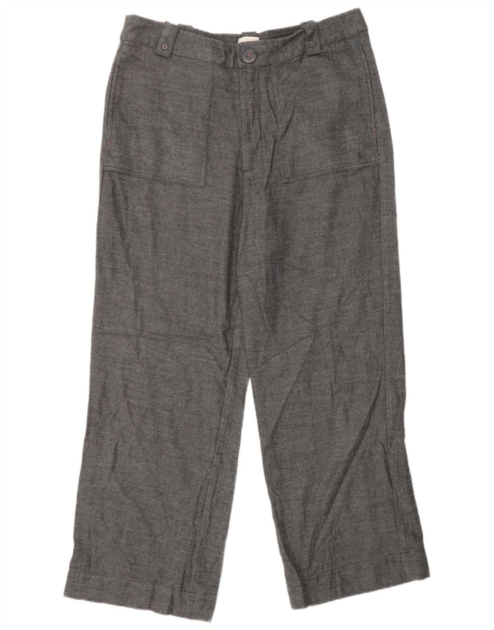 WHITE STUFF Pantalon décontracté droit pour femme UK 16 Large W34 L29 Gris