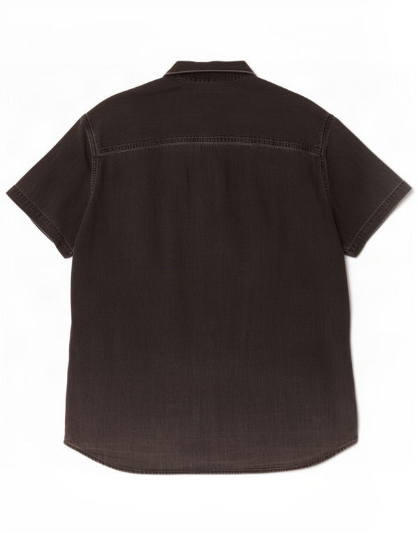 Jack & Jones Chemise en jean à manches courtes pour homme 2XL Gris Coton