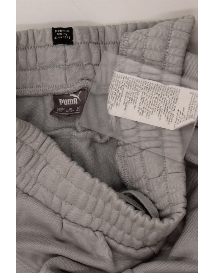 PUMA Pantalon de Survêtement Garçon 13-14 ans Gris Coton