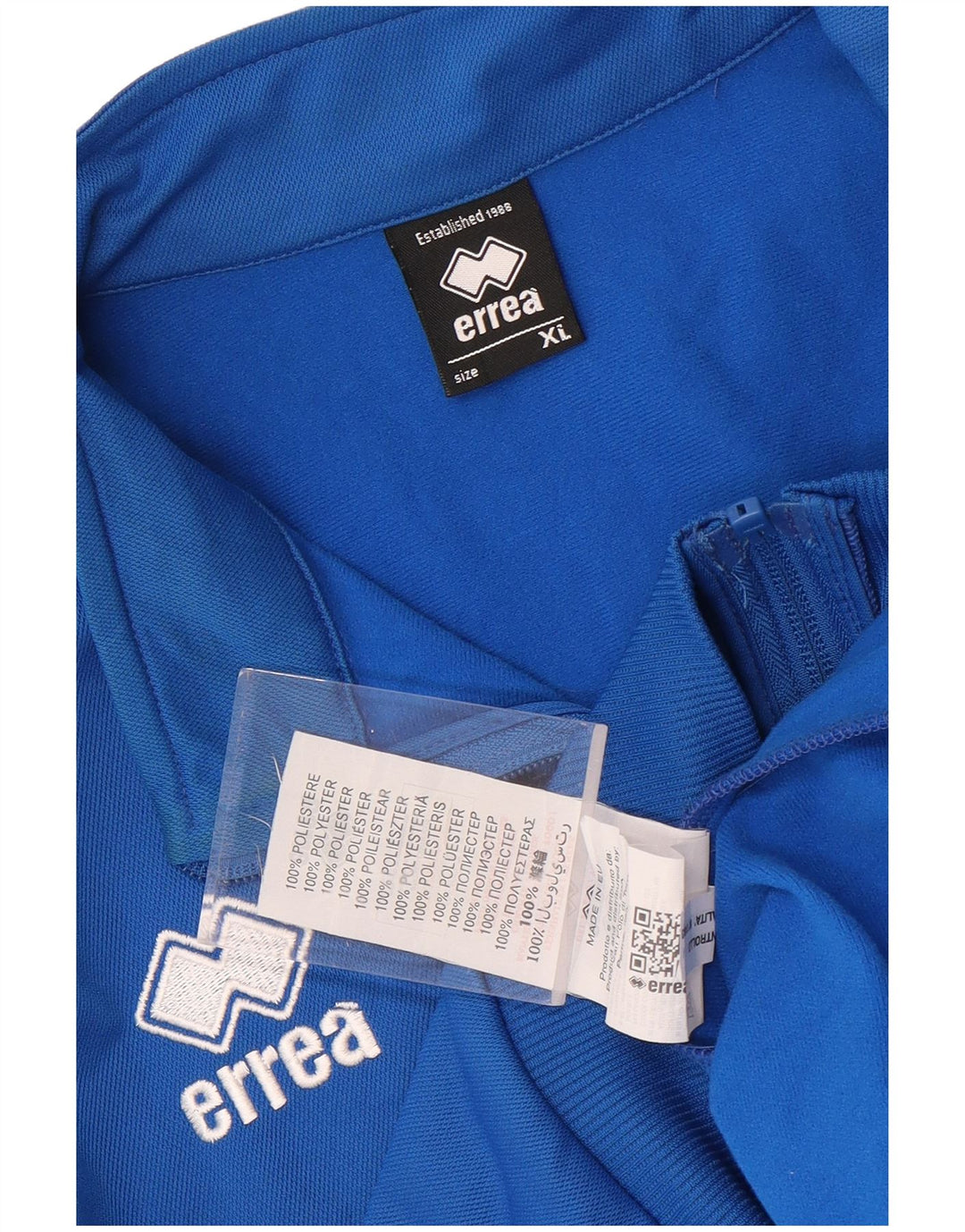 Errea Veste de Survêtement Homme XL Bleu Colorblock Polyester