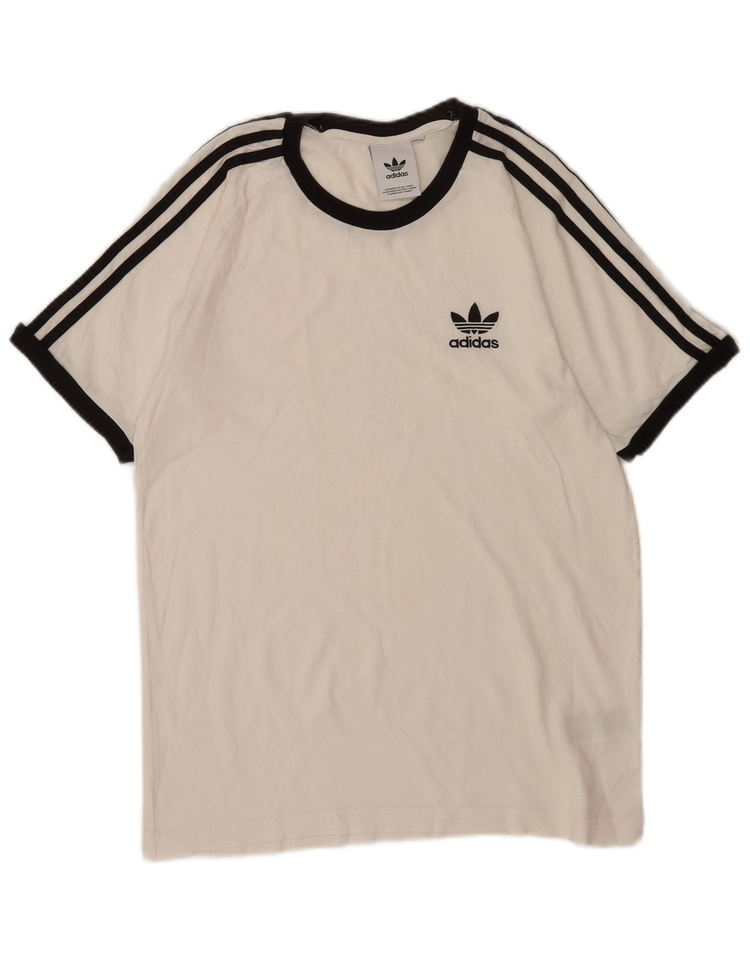 Adidas T-Shirt Homme Blanc Moyen Coton