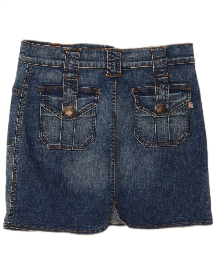 Carrera Femme Mini Jupe En Jean W30 Bleu Moyen