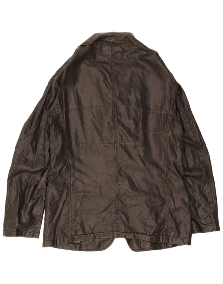 Armani Collezioni Veste blazer à 2 boutons pour homme UK 38 Noir moyen