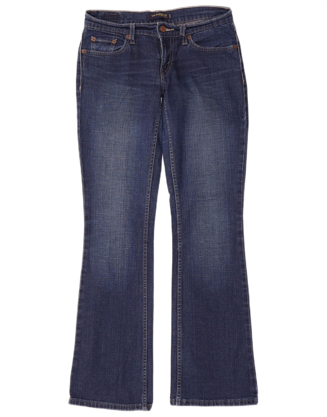 Levi's Jean bootcut taille basse 524 pour femme US 5 Medium W30 L32 Bleu Coton