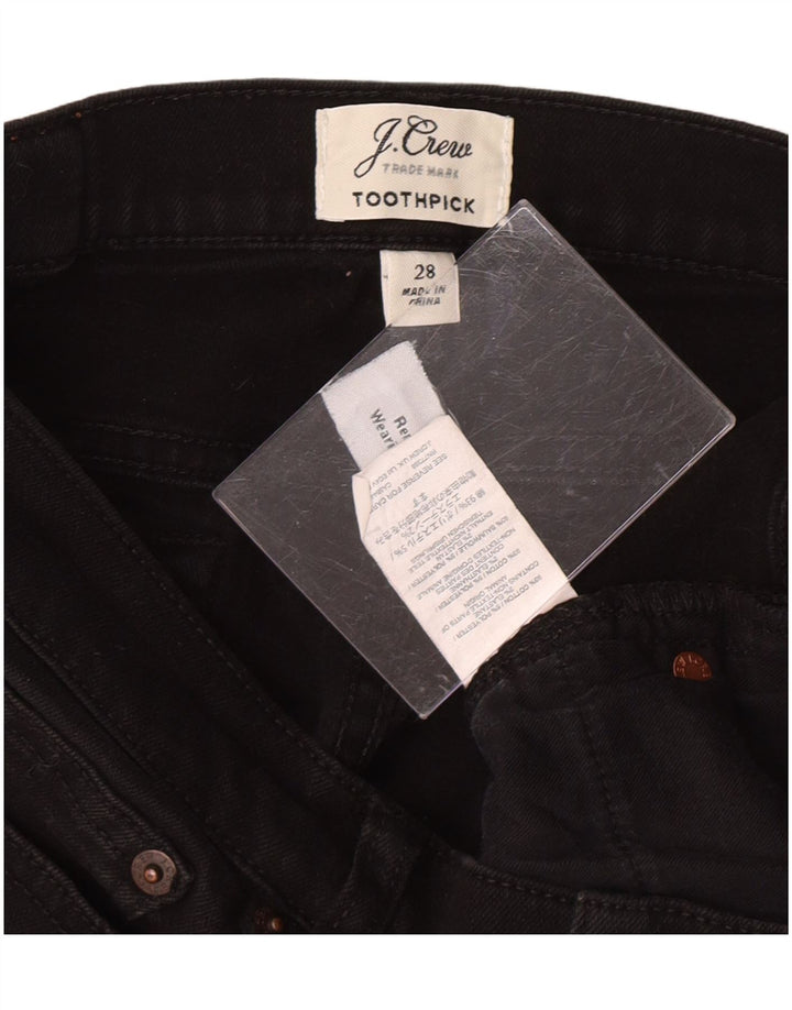 J. CREW Womens Toothpick Cropped Jeans W28 L26 Black Cotton Vintage J. Crew and Second-Hand J. Crew from Messina Hembry 