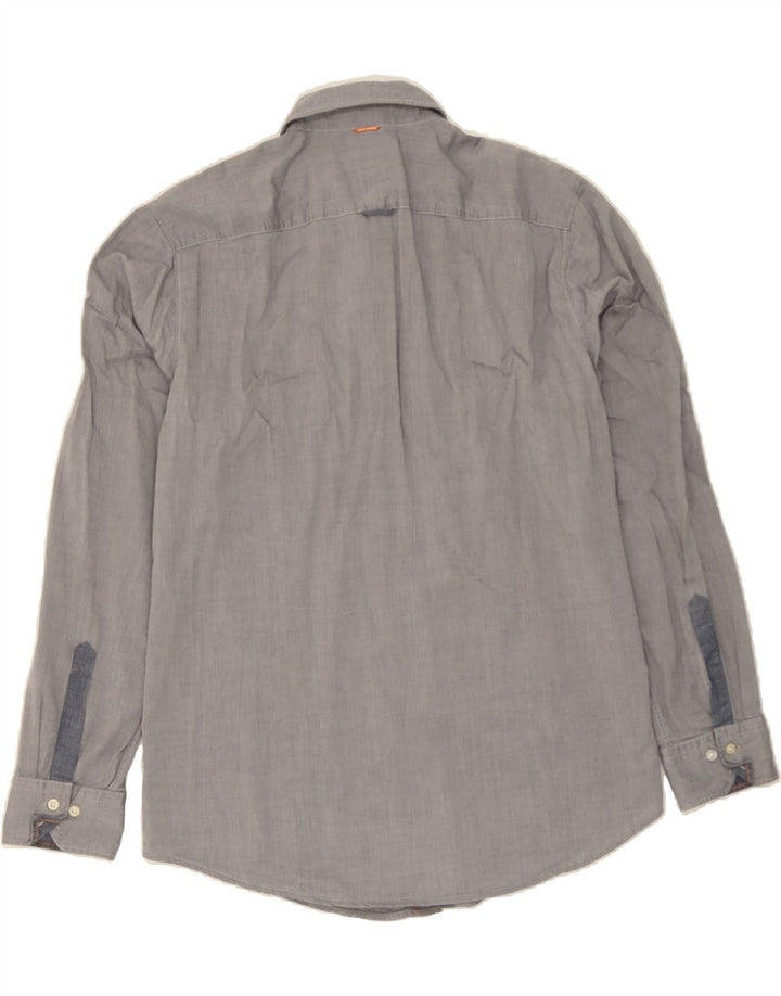 HUGO BOSS Mens Shirt XL Grey Cotton Vintage Hugo Boss and Second-Hand Hugo Boss from Messina Hembry 