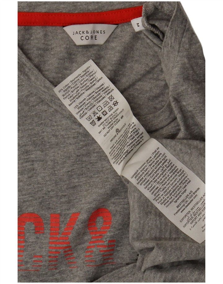 Jack & Jones Tee-Shirt Core Graphic Homme Gris Moyen Coton