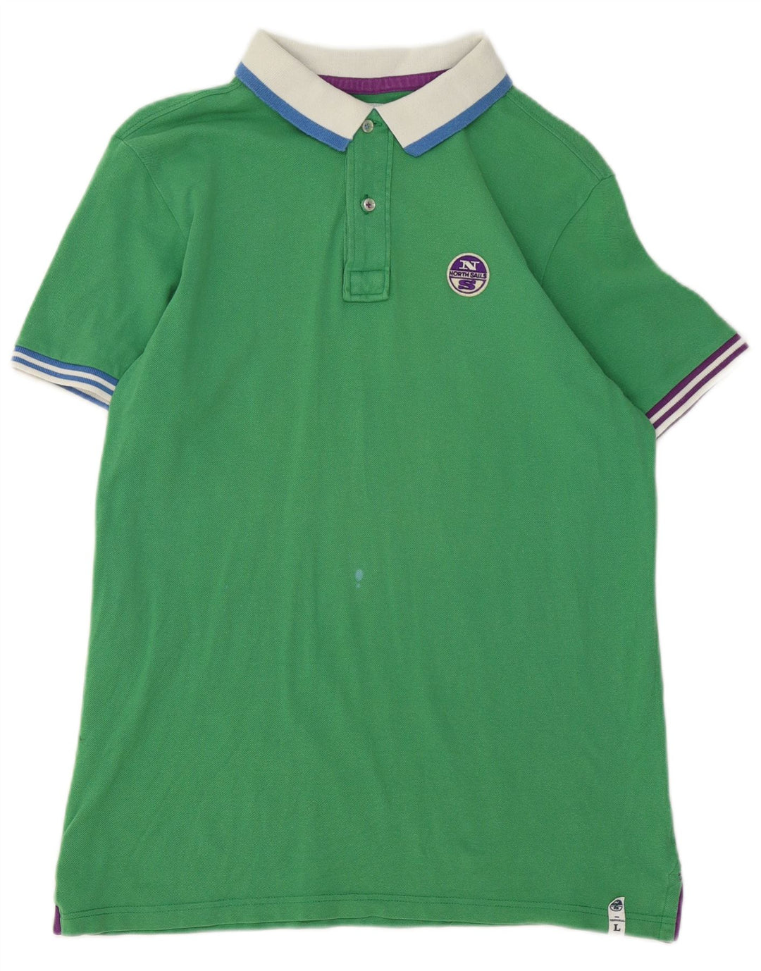North Sails Polo de Rugby Homme Large Rayé Vert