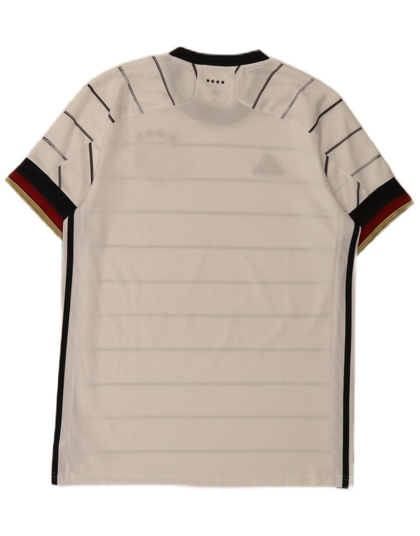 Adidas Mens Deutscher Fussball Bund Graphic T-Shirt Top Blanc Moyen