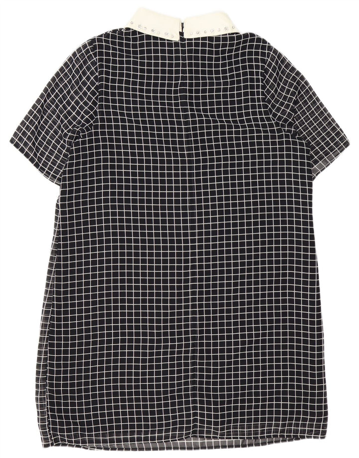 COAST Robe tunique pour femme UK 46 Grand carreaux noirs en polyester