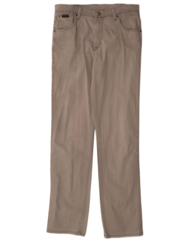 Wrangler Jean Droit Texas Stretch Homme W33 L34 Gris Coton