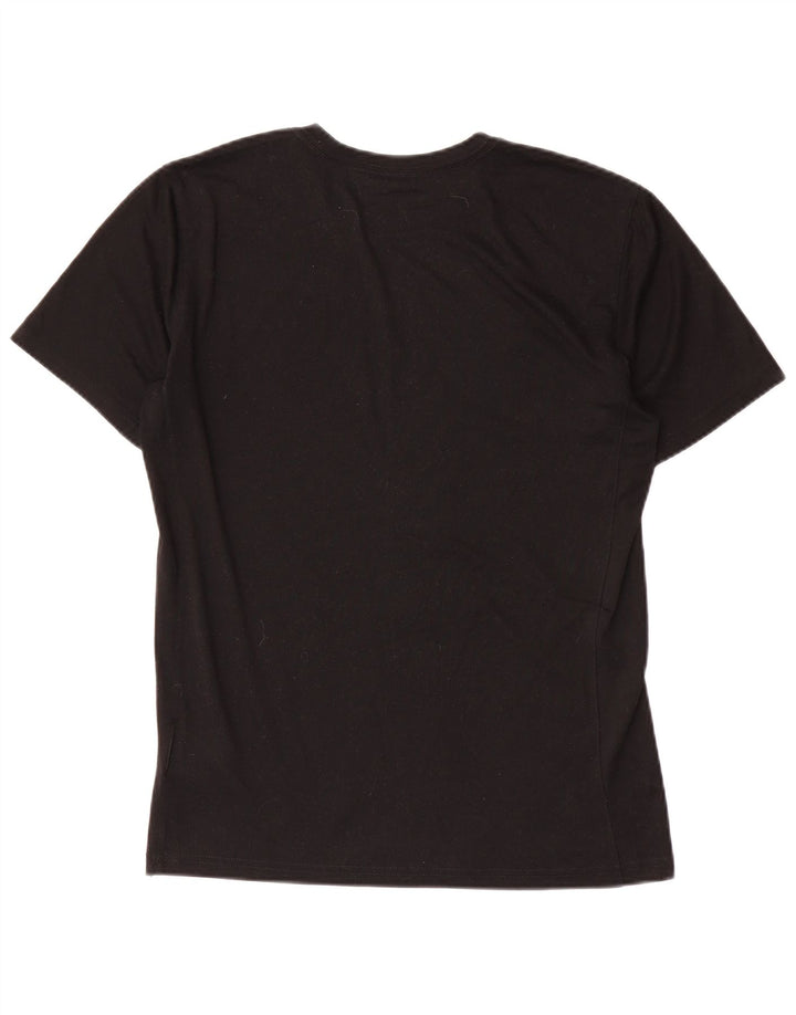Nike Hommes Dri Fit Graphic T-Shirt Haut Petit Noir Polyester