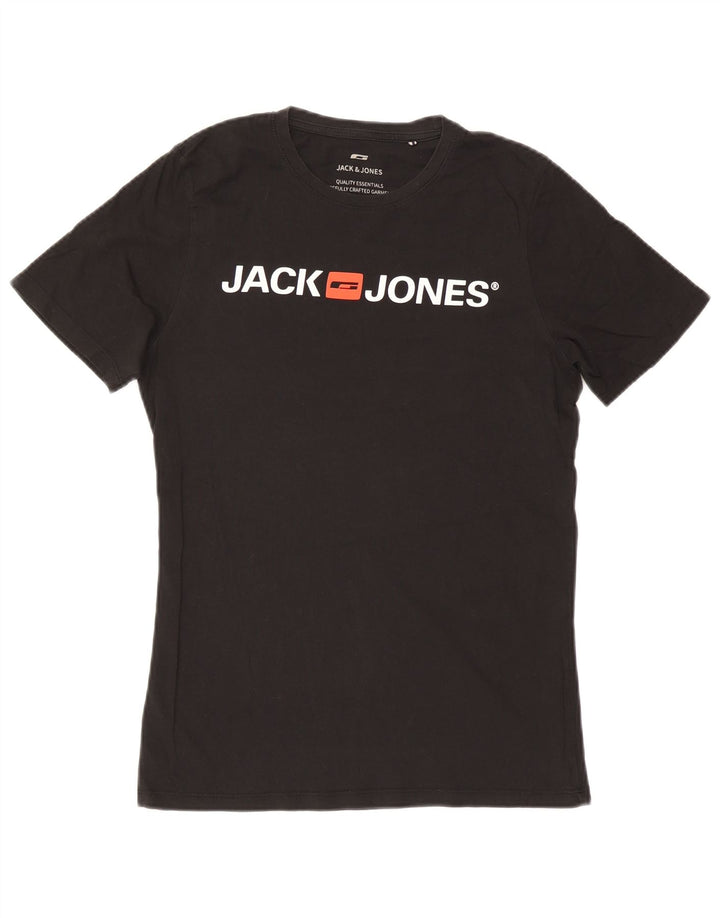 Jack & Jones T-Shirt Graphique Homme Noir Moyen