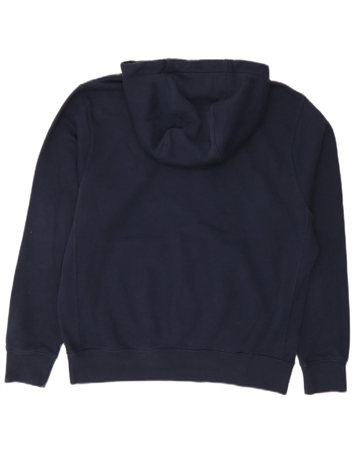 Nike Pull à capuche en coton bleu marine moyen pour homme
