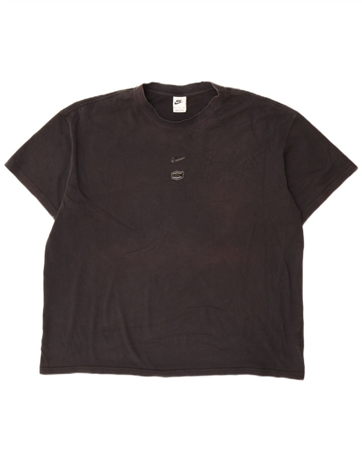 Nike T-shirt pour homme en coton noir 2XL