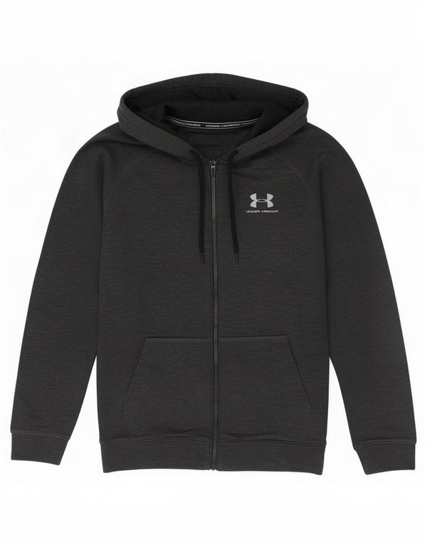Under Armour Sweat à Capuche Zippé Homme Gris Moyen Coton