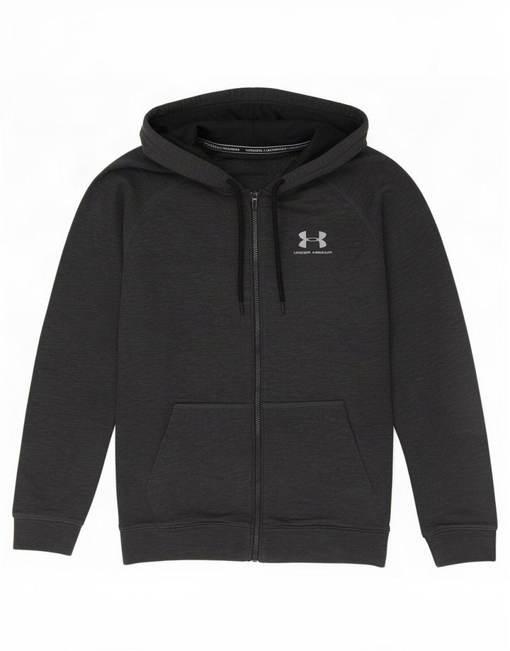 Under Armour Sweat à Capuche Zippé Homme Gris Moyen Coton