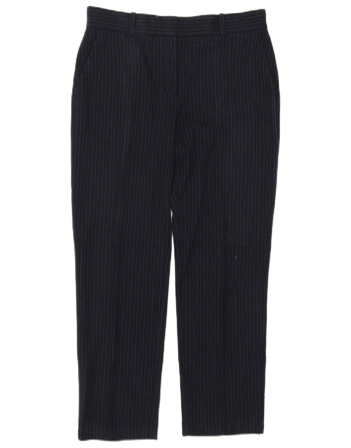 Marks & Spencer Pantalon de costume pour femme UK 12 Medium W32 L27 Bleu marine
