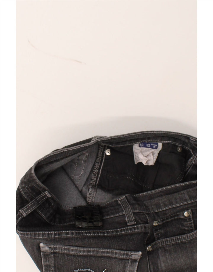 TRUSSARDI Womens Straight Jeans W30 L29 Navy Blue Cotton Vintage Trussardi and Second-Hand Trussardi from Messina Hembry 