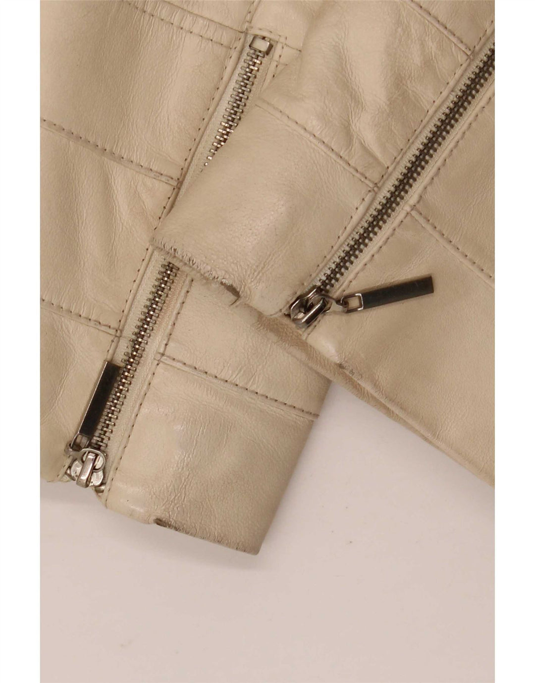 Conbipel Veste En Cuir Femme IT 42 Beige Moyen