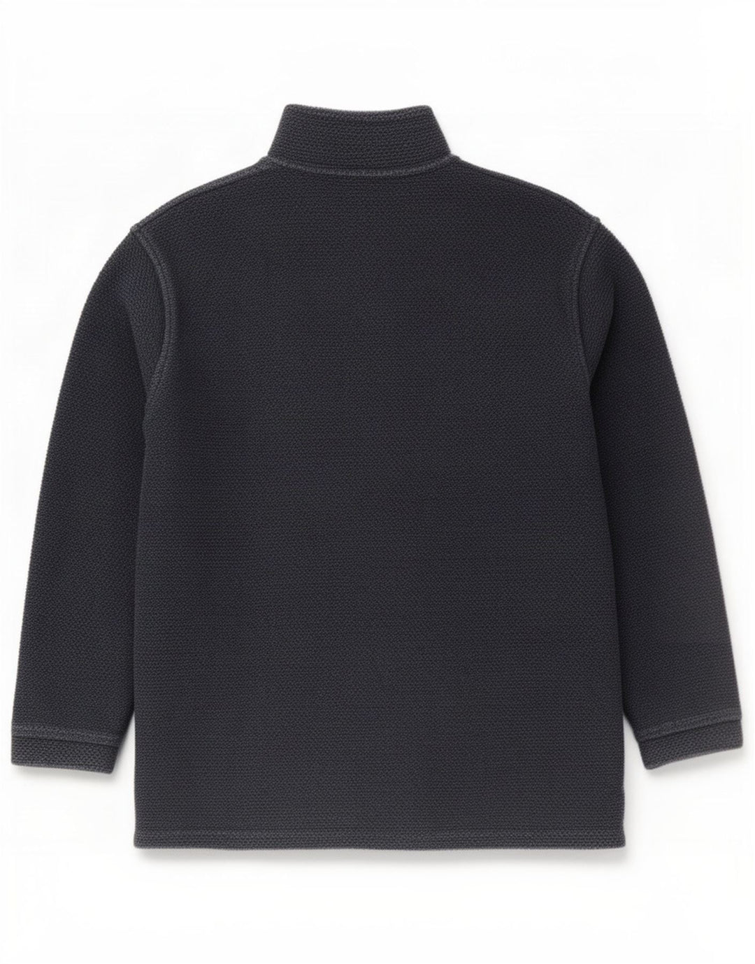 Weird Fish Sweat-shirt à col zippé pour homme en coton bleu marine Taille L