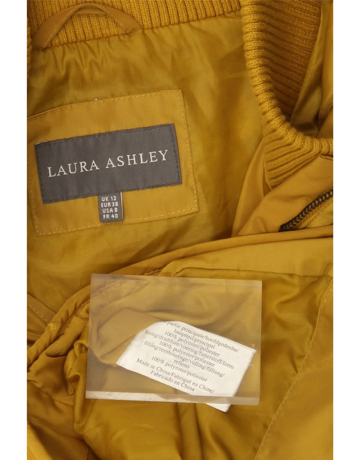 LAURA ASHLEY Veste matelassée pour femme UK 12 Jaune moyen Polyester