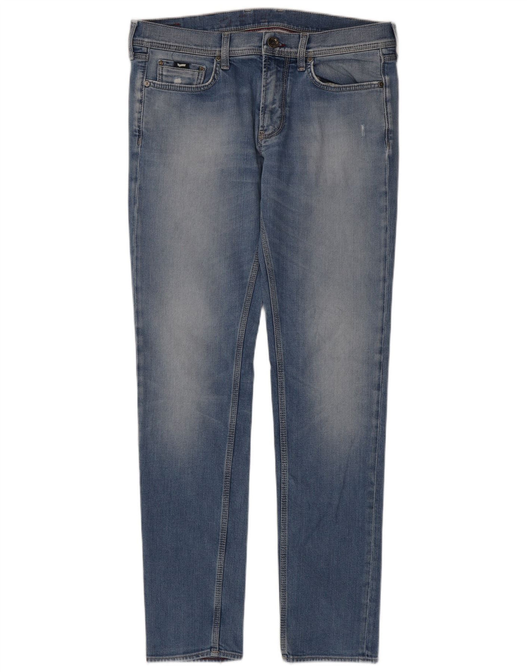 Gas Jean slim vieilli pour homme W34 L34 en coton bleu