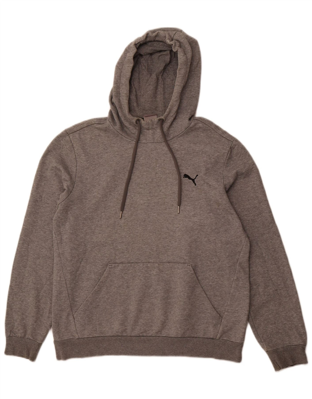 PUMA Pull à capuche homme gris moyen coton