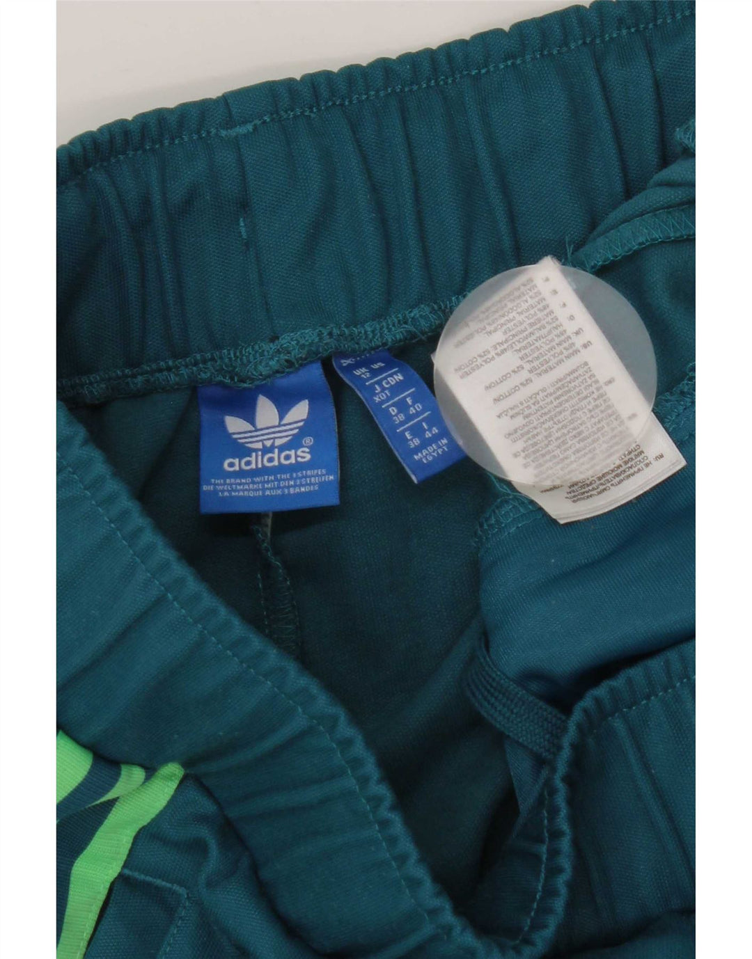 Adidas Pantalon de survêtement pour femme UK 12 Bleu moyen Coton