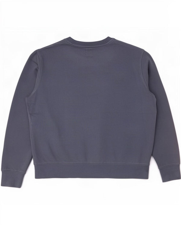 Marks & Spencer Sweat-shirt surdimensionné pour femme UK 16 Grand coton bleu