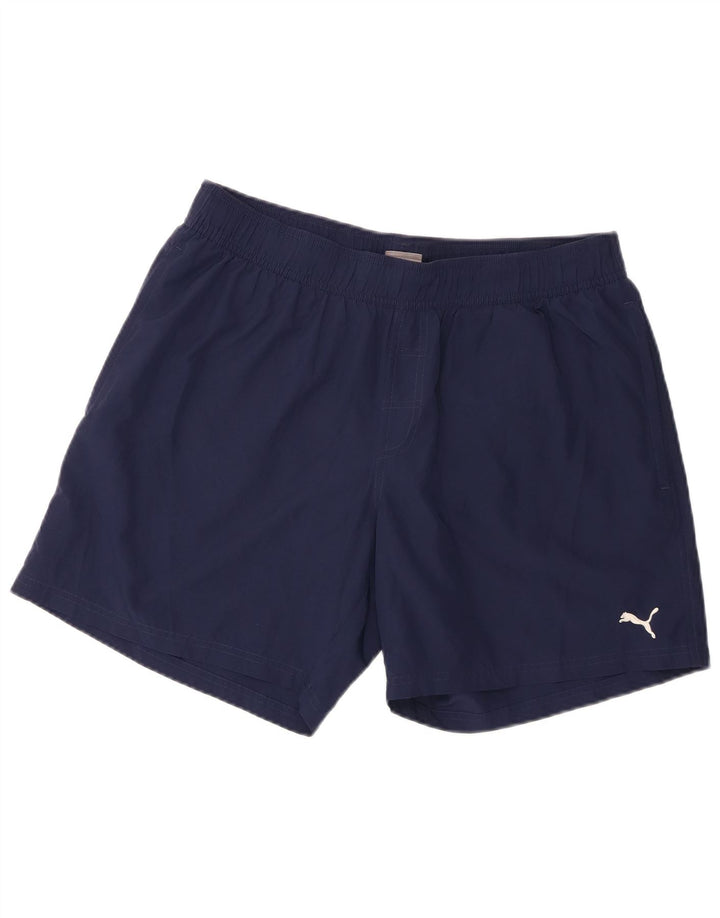 Puma Short de Sport XL Homme Bleu Marine