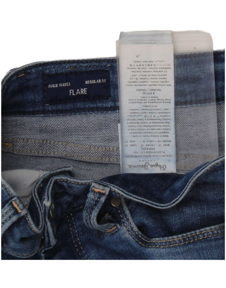 PEPE JEANS Jean évasé taille haute pour femme W25 L30 en coton bleu