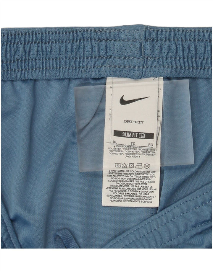 Nike Short de sport Dri Fit Slim Fit pour homme XL Bleu Polyester