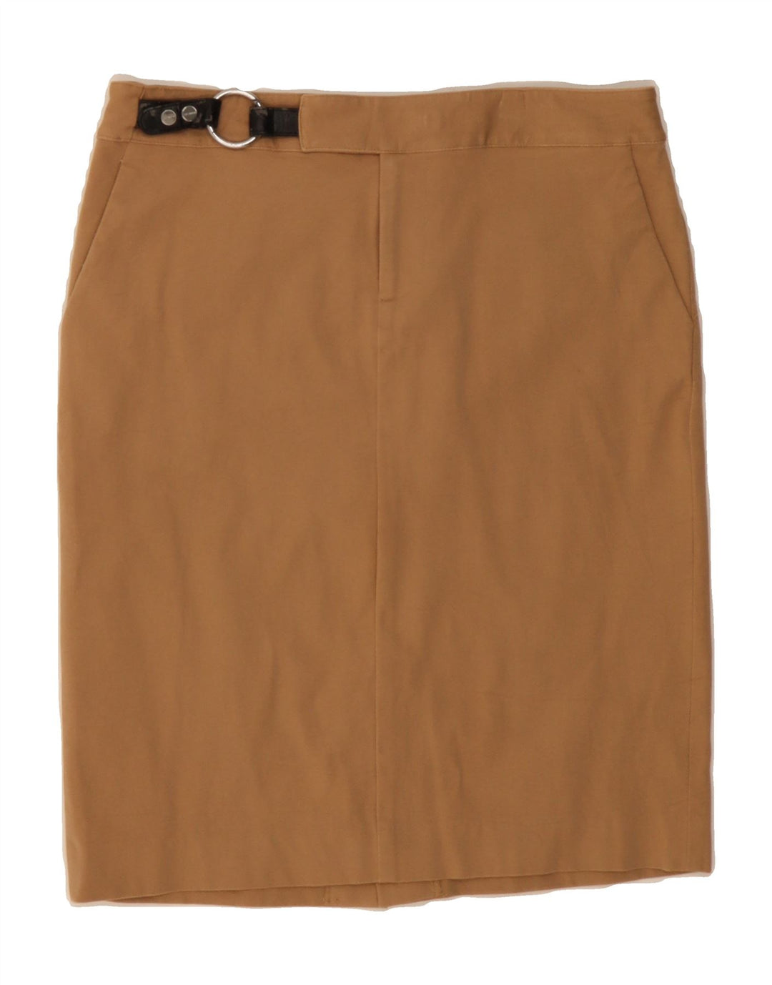 CHAPS Womens Straight Skirt US 6 Medium W30  Brown Cotton Vintage Chaps and Second-Hand Chaps from Messina Hembry 
