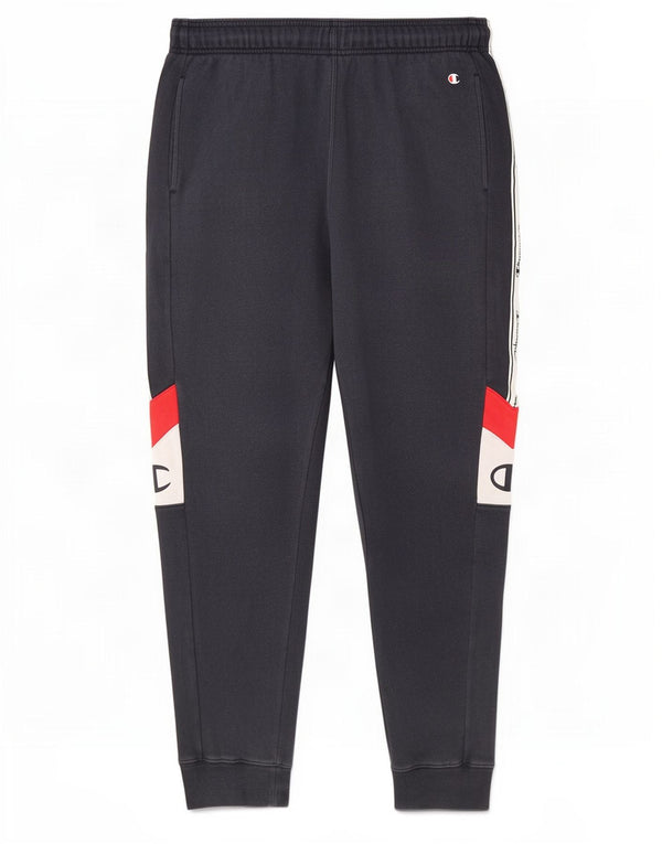 Champion Pantalon de Survêtement Homme Joggers Large Bleu Marine Colourblock