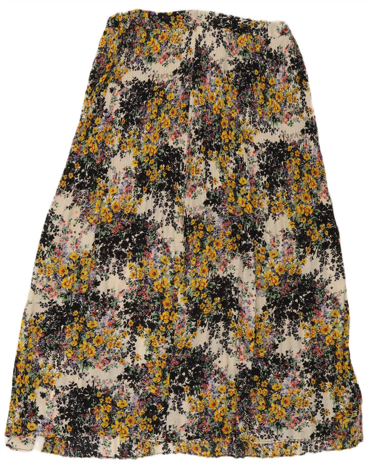 Topshop Jupe évasée pour femme UK 12 Medium W30 Floral multicolore