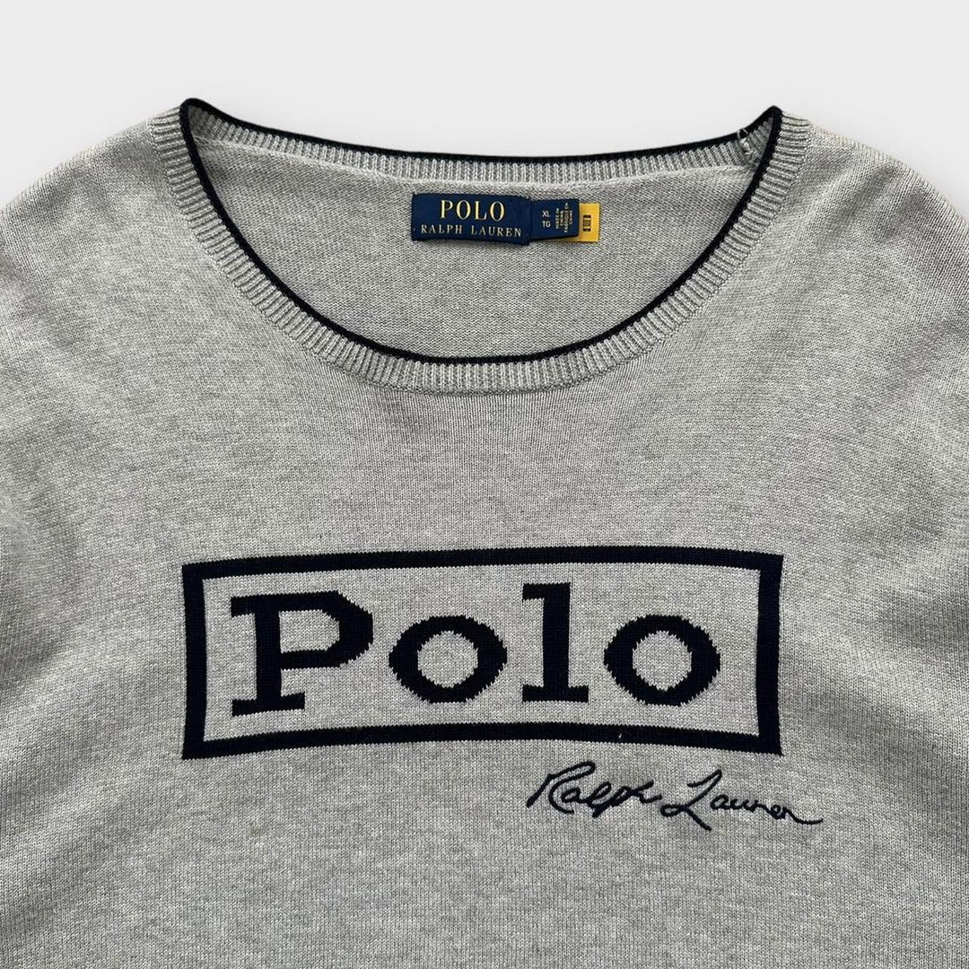 Ralph Lauren pull en tricot orthographe - XL