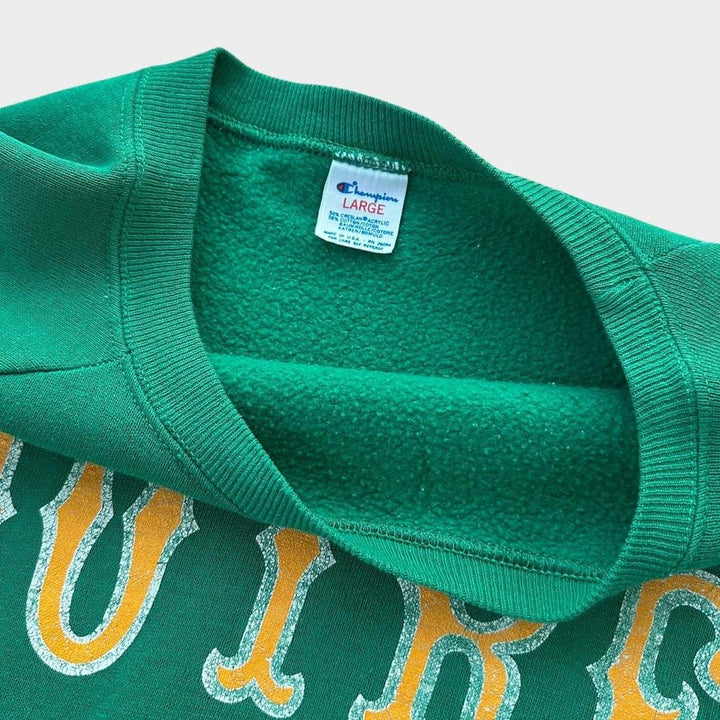 sweat-shirt Champion graphique Notre Dame vintage des années 80 - grand (s’adapte comme un médium)