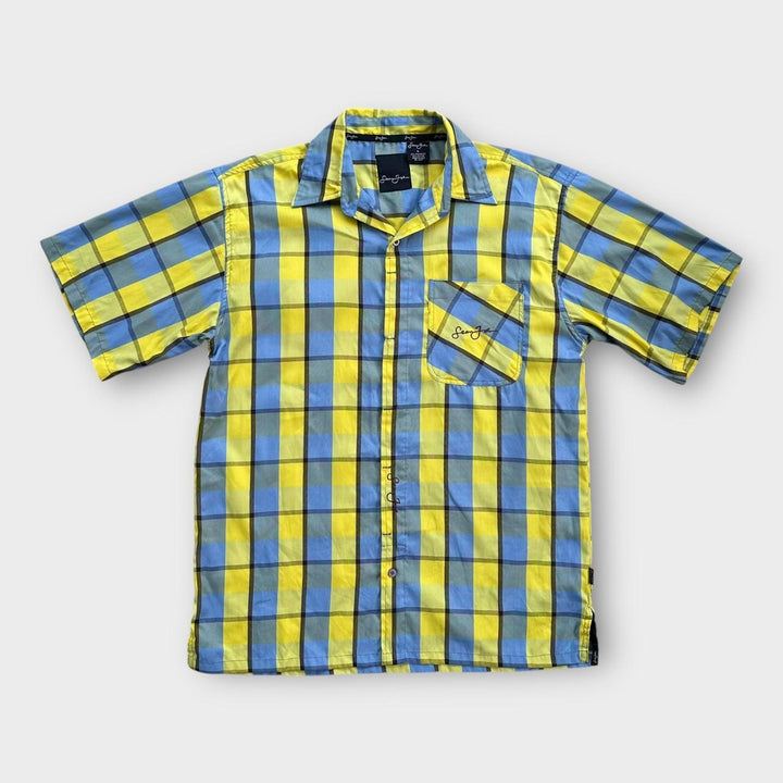 chemise à manches courtes Sean John vintage - grande (s’adapte comme un baggy XL)