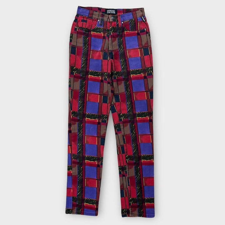 pantalon à motifs jeans Versace vintage - taille 27"