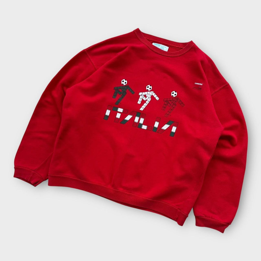 sweat-shirt vintage Italia 90 carrera - grand (boxy)