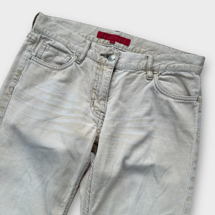 Pantalon évasé en velours côtelé FCUK - taille 8