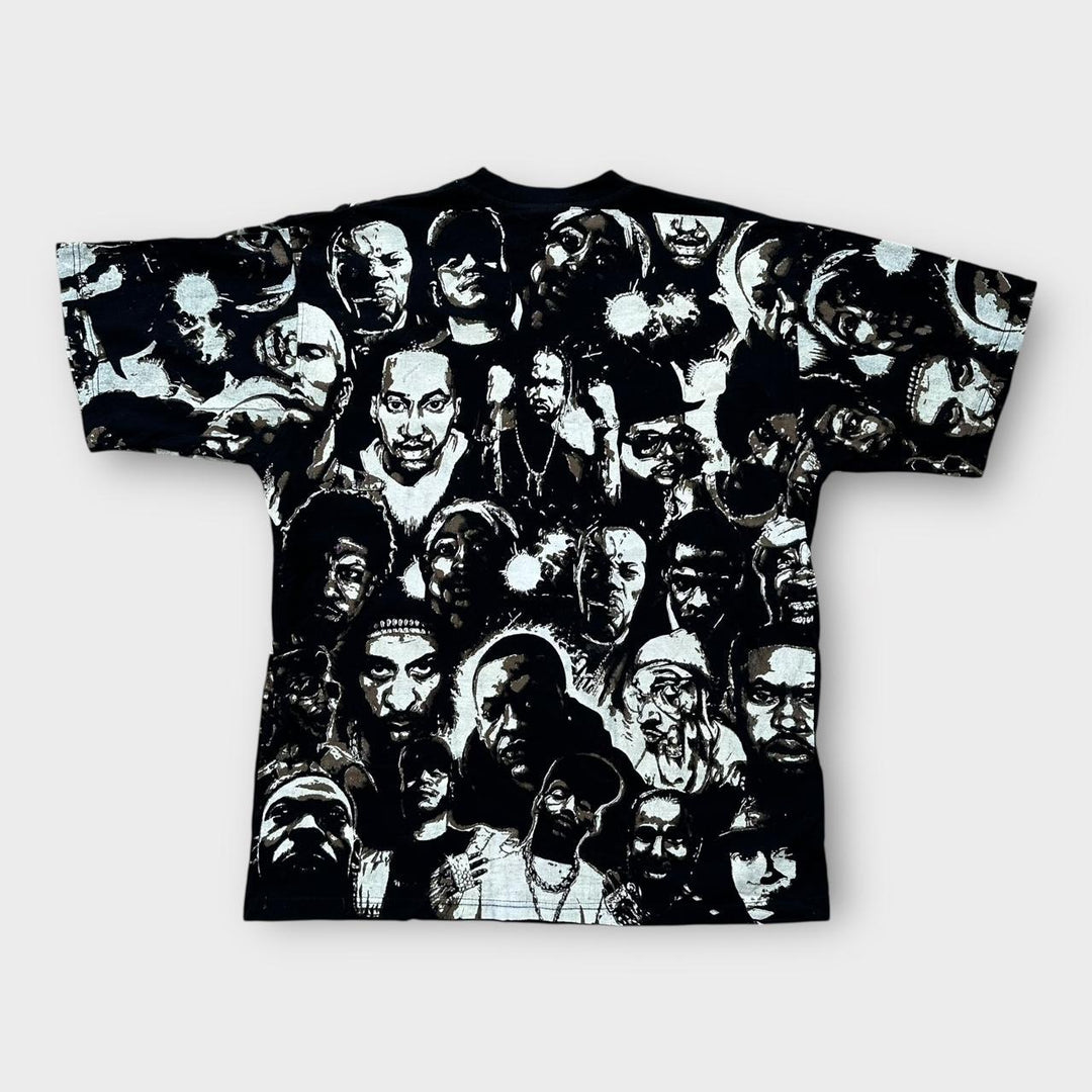 Time is Money Hip-Hop t-shirt rap imprimé partout - XL