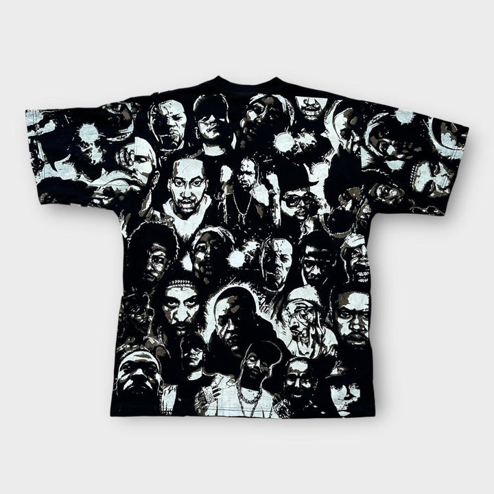 Time is Money Hip-Hop t-shirt rap imprimé partout - XL