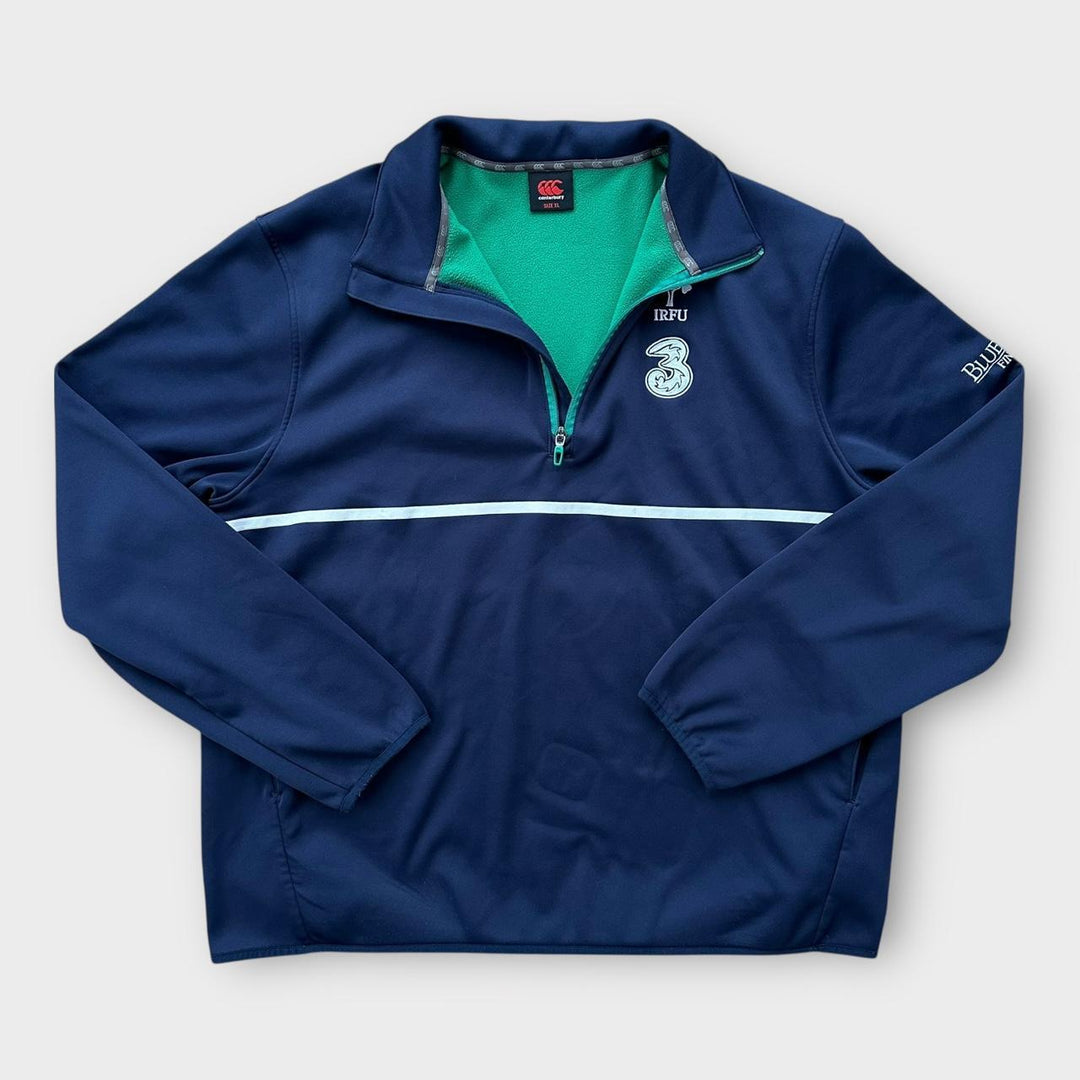 Pull à fermeture éclair quart de rugby Irlande - XL