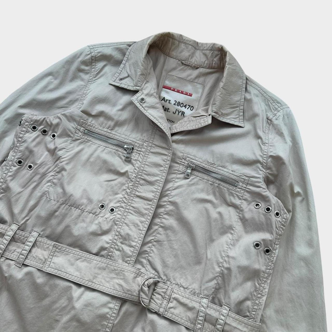 Trench technique Prada sport - femme taille moyenne 44 (carreaux